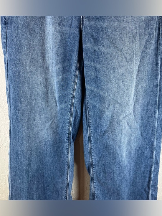 American Eagle Dreamy Drape Stretch Super High-Waisted Baggy Wide-Leg Jeans - Picture 7 of 15